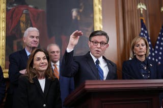 Johnson continued to support the administration’s claim it could not legally fund SNAP when funding lapses on November 1.
